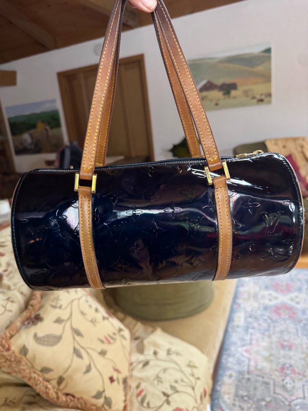 Louis Vuitton Vernis Bedford in Navy - Picture 5 of 16